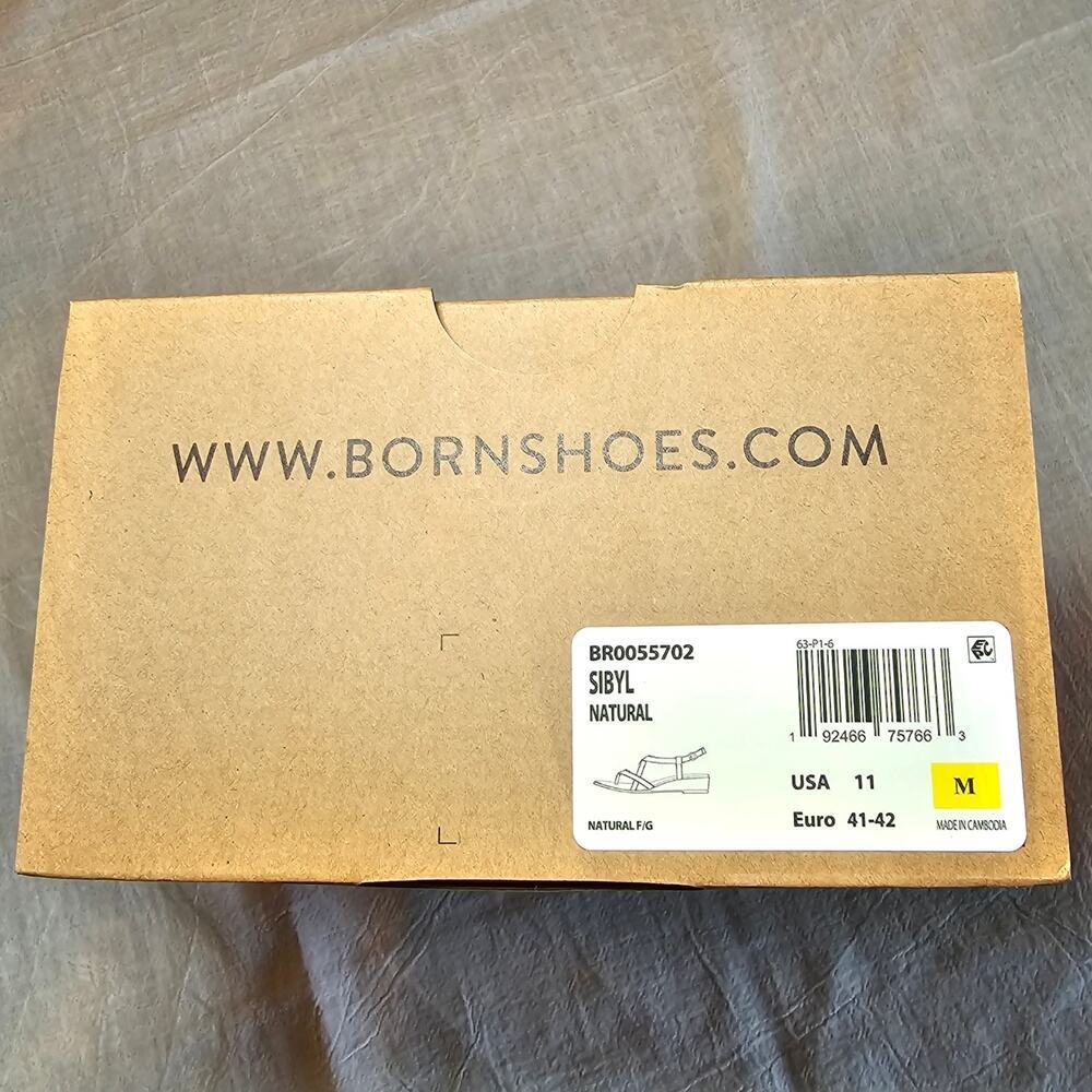Born Nude Tan Strappy Sandals nib - Picture 15 of 15
